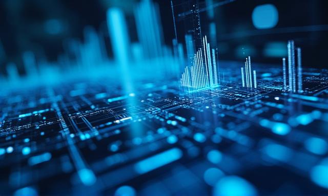 Futuristic AI digital interface