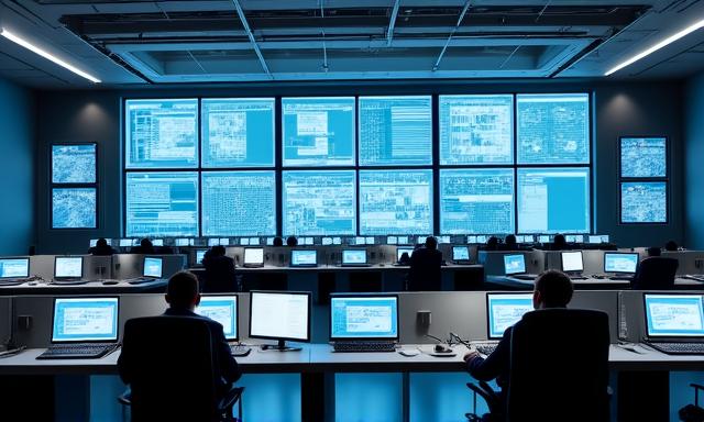 Industrial operation control room