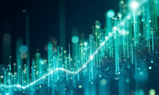 Data growth chart visualization