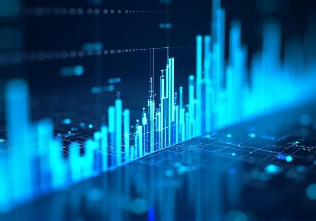 Futuristic data visualization and predictive modeling interface